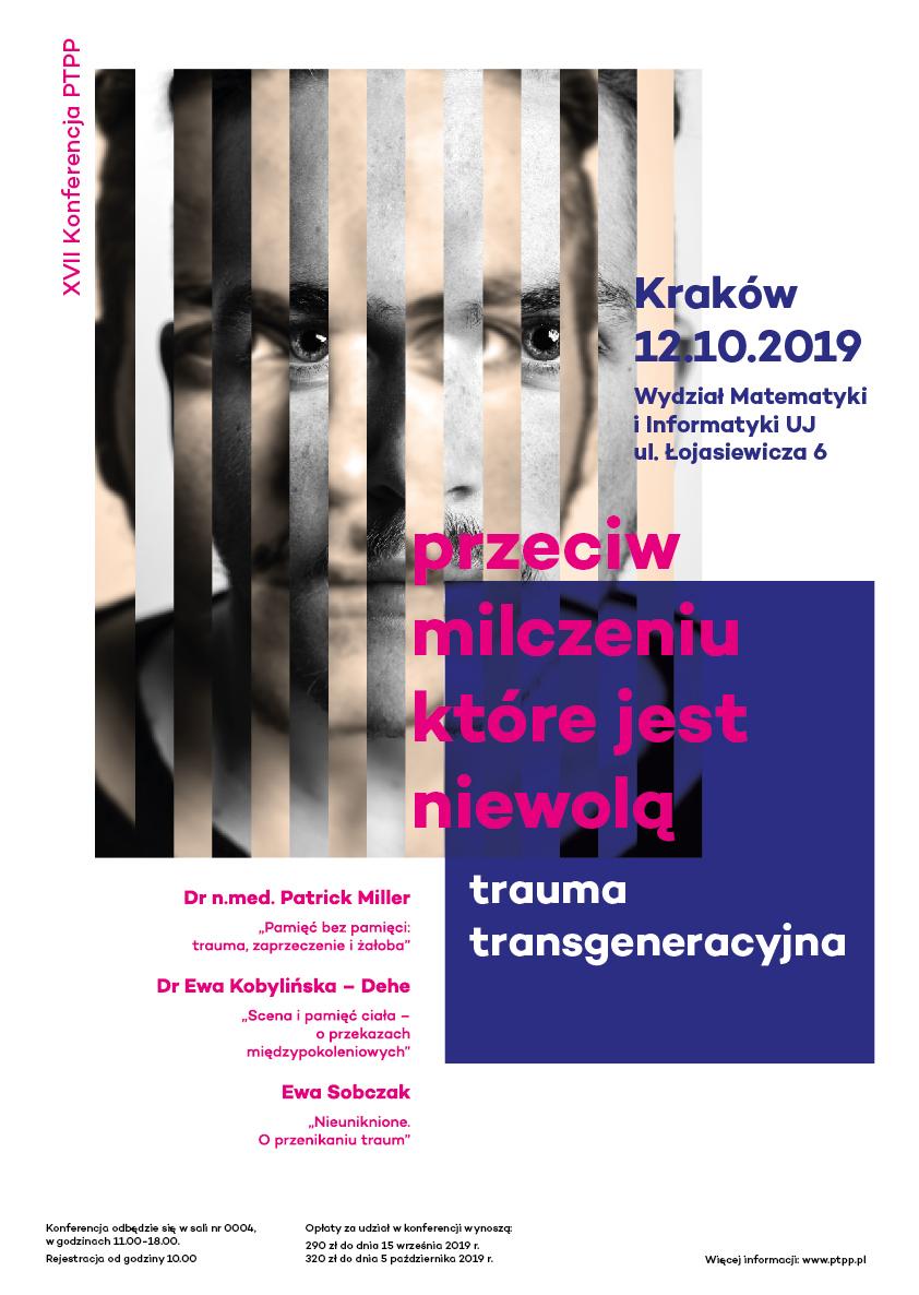 PLAKAT KONFERENCJA POLSKIEGO TOWARZYSTWA PSYCHOTERAPII PSYCHOANALITYCZNEJ